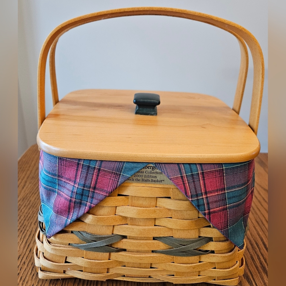 Longaberger Christmas Collection 2000 Deck The Hall Basket